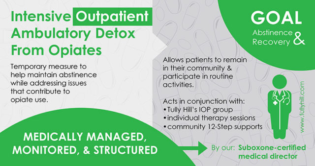 New Intensive Outpatient (IOP) Service: Ambulatory Detox from Opiates
