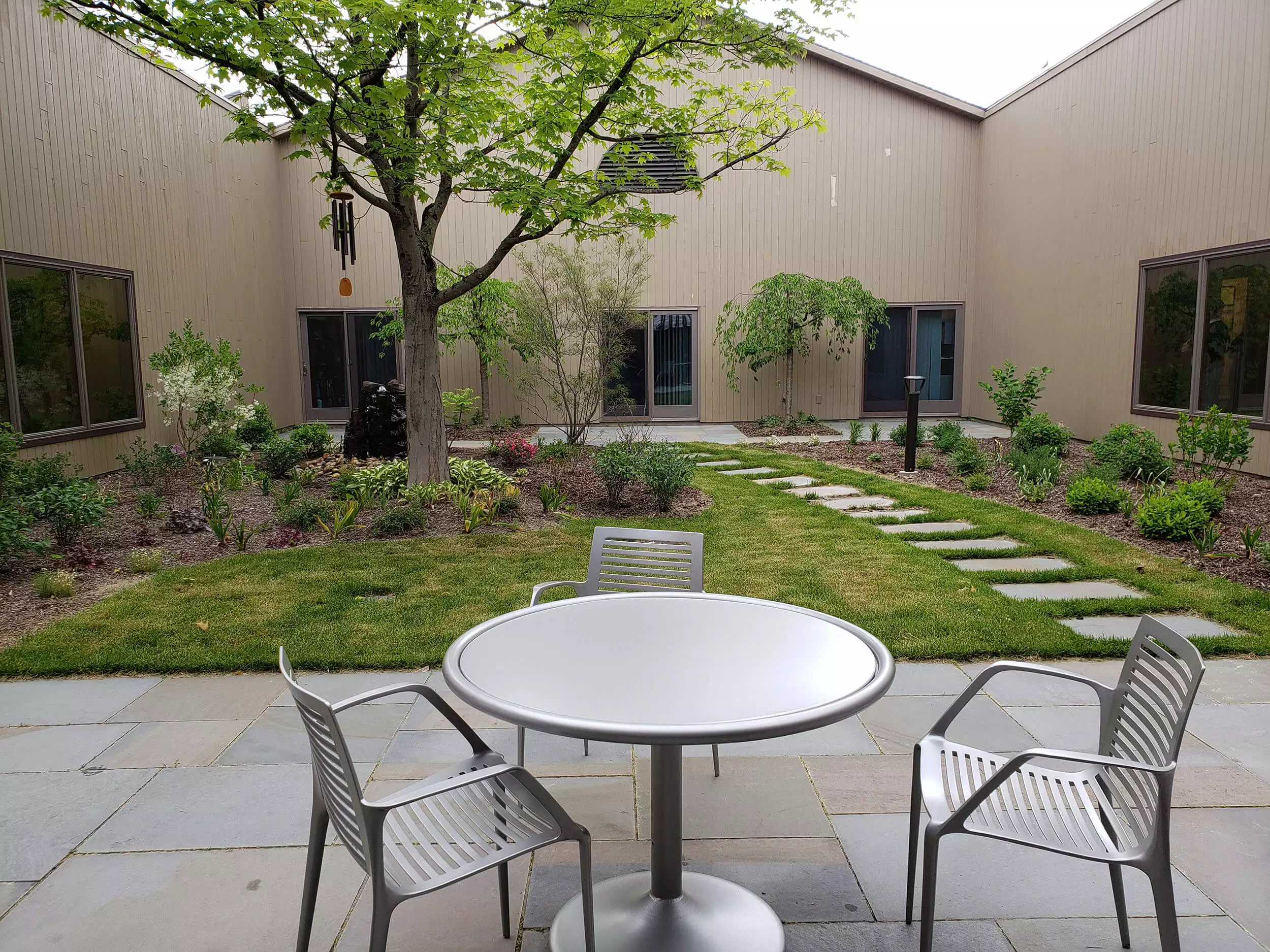 new courtyard