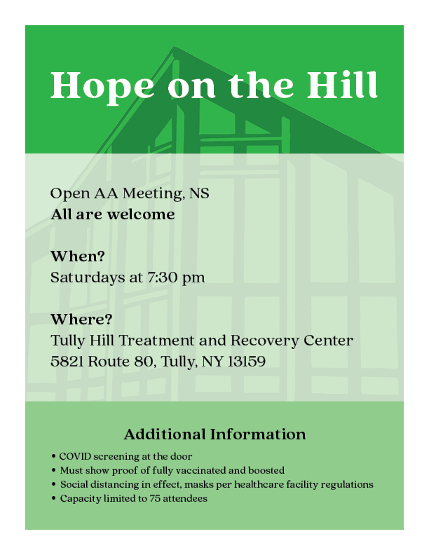 hope on the hill flyer