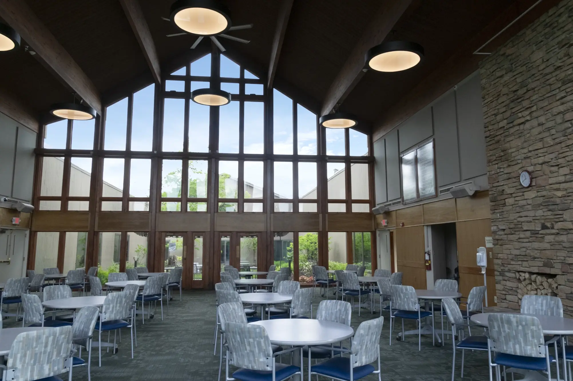 great room facing courtyard