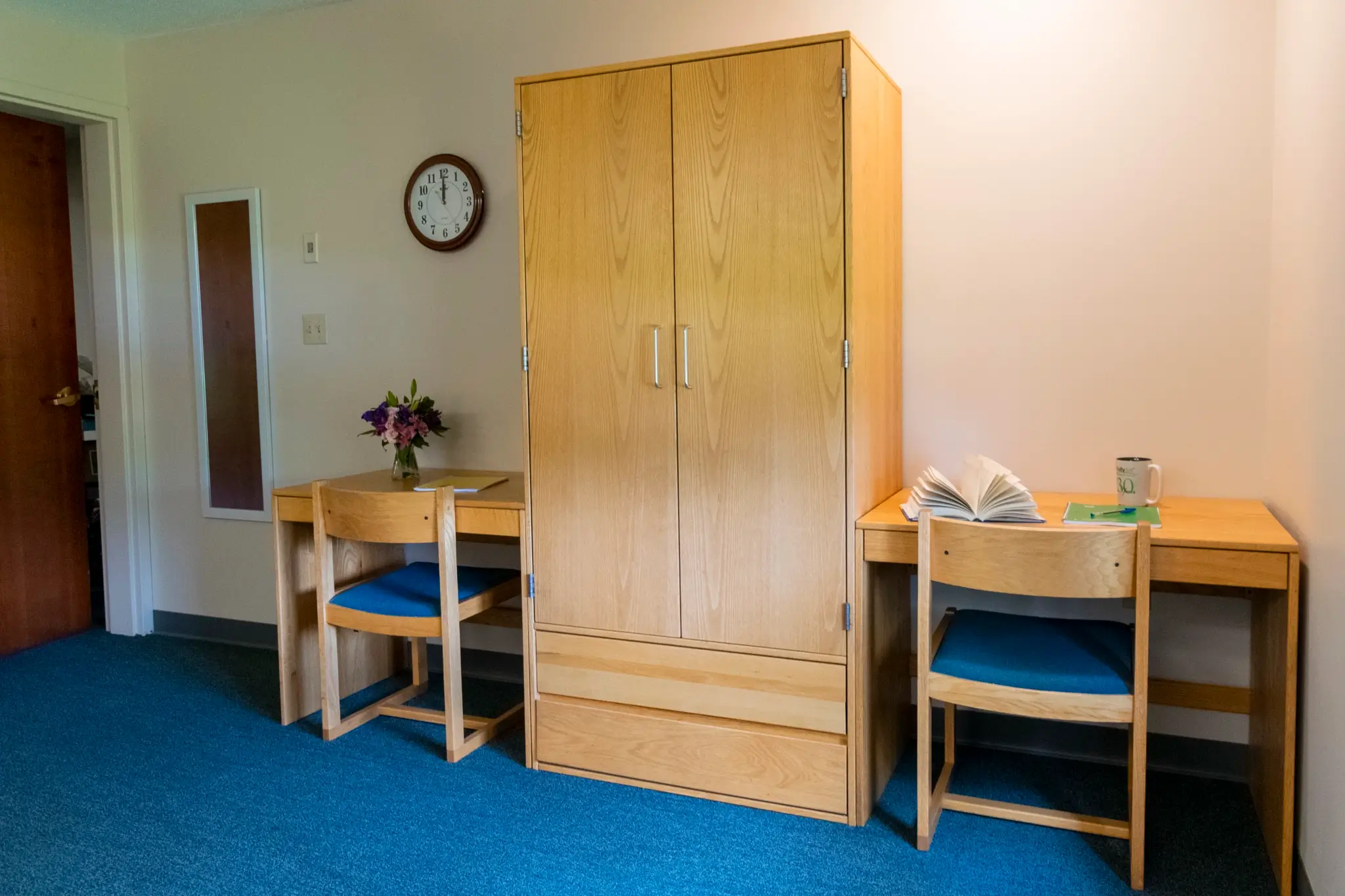 patient closet and desk